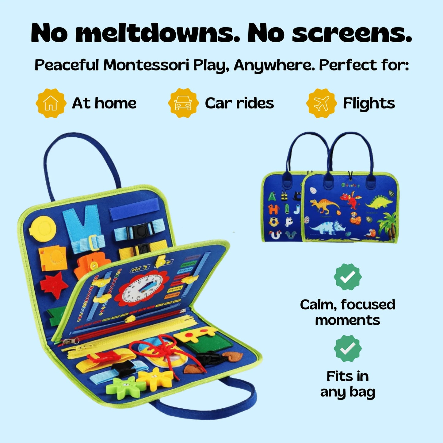 Brainibee™ Montessori Busy Board