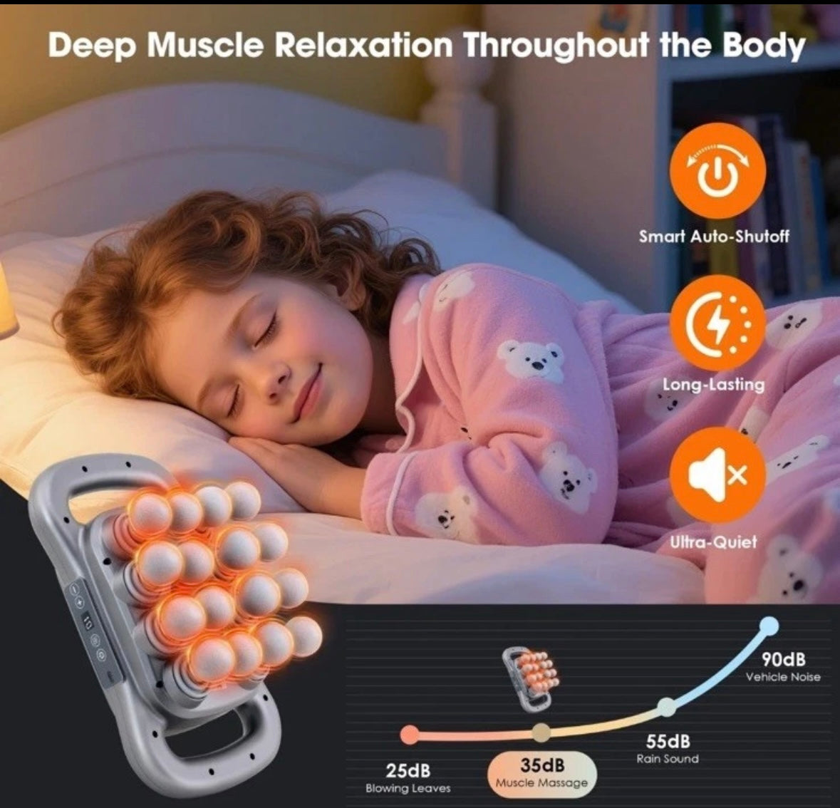 Your Daily Reset™ – Powerful Deep Tissue Massage Gun 16-Head Massage