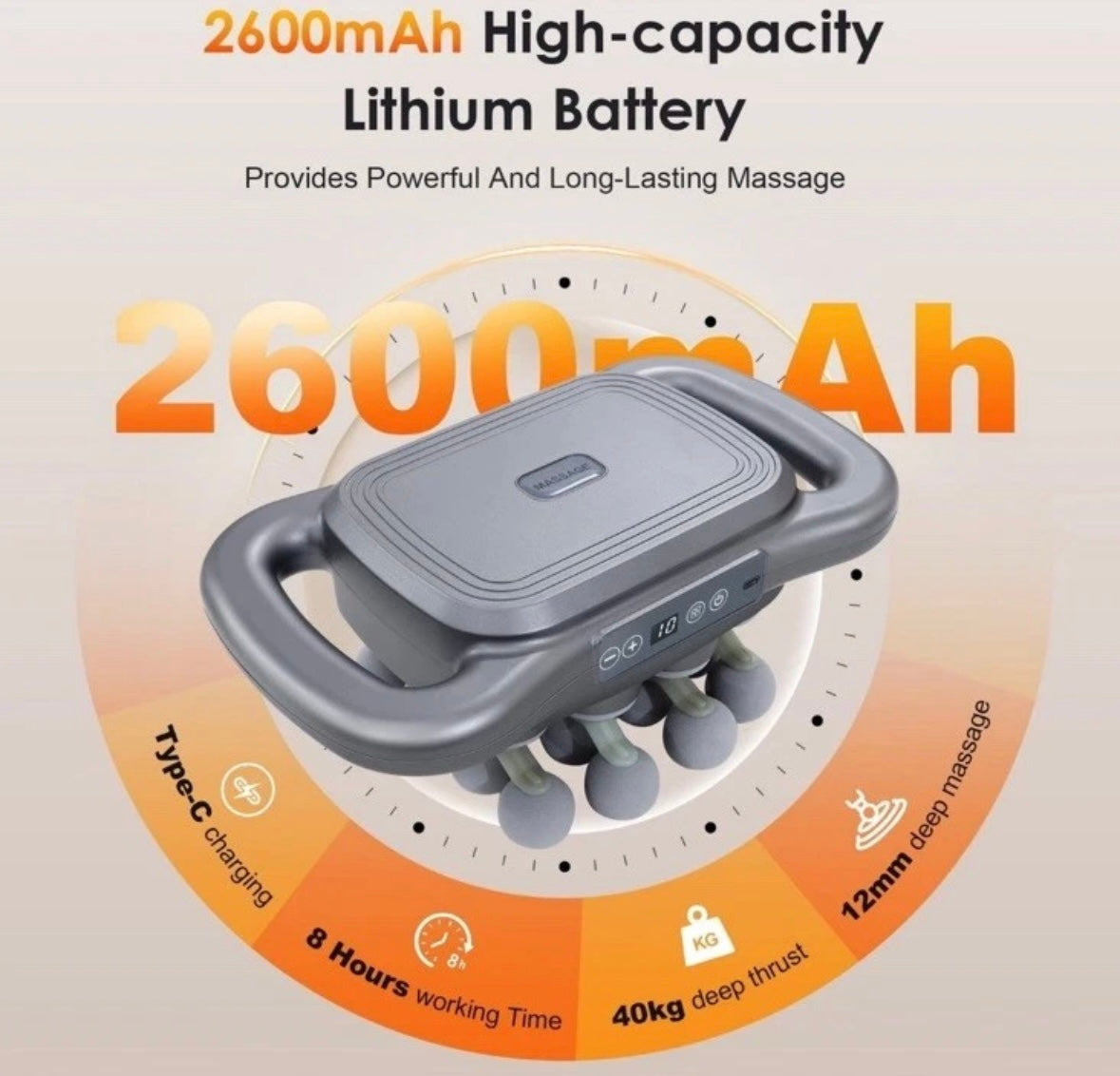 Your Daily Reset™ – Powerful Deep Tissue Massage Gun 16-Head Massage